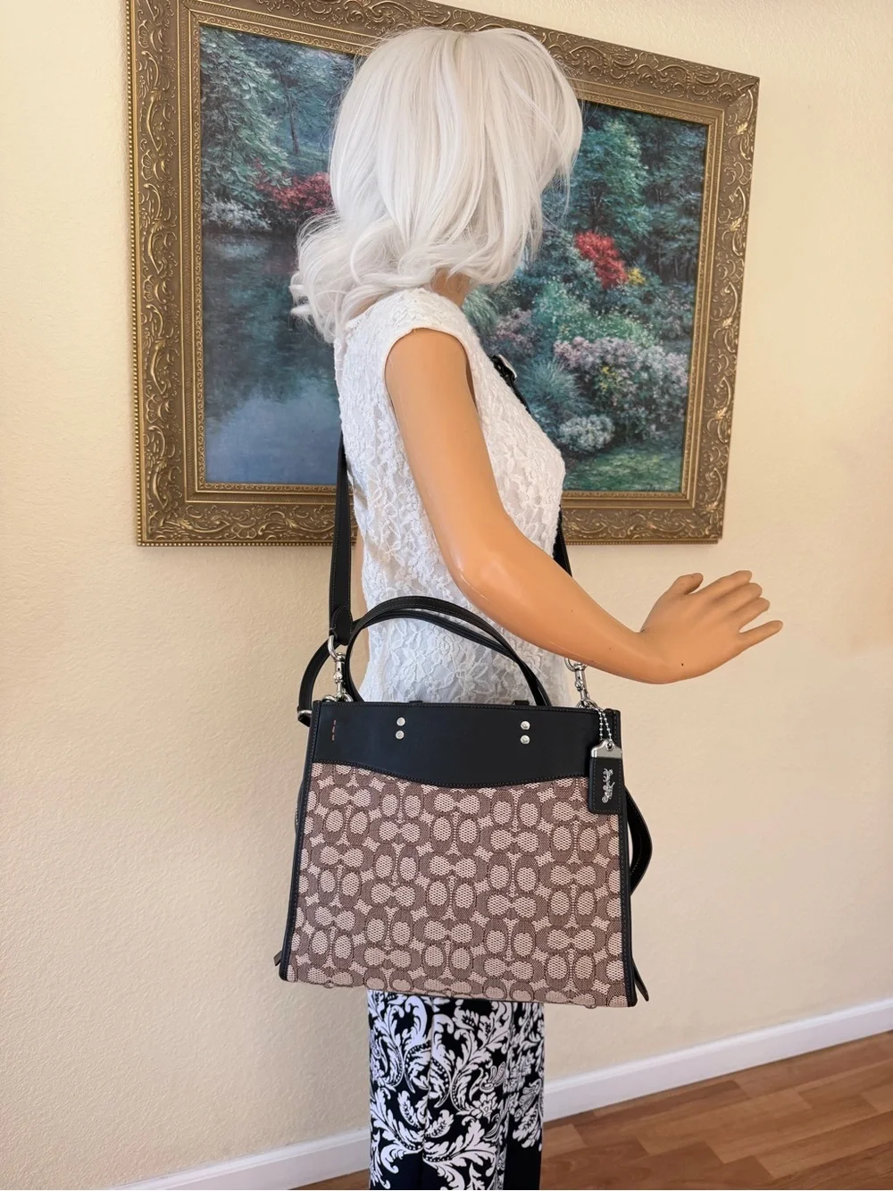 Coach Rogue in signature textured jacquard CF592 - Picture 6 of 16